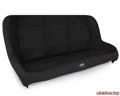 PRP Seats 36 Inch Wide All Black Rear Bench for Jeep Wrangler CJ7 1977-1995 - A3610-36-50