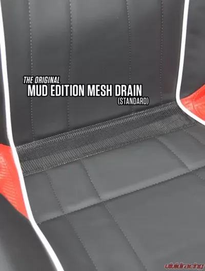 PRP Seats GT/S.E. Rear Suspension Seat Black with Red Outline for Polaris RZR XP 1000 2014-2018 - A58R-237