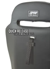 PRP Seats GT/S.E. Rear Suspension Seat Black with Red Outline for Polaris RZR XP 1000 2014-2018                                     - A58R-237 - Image 3