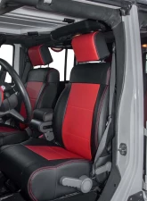 PRP Seats Front Seat Covers Black and Tan for Jeep Wrangler JK 2007-2010 2/4 Door                                     - B016-04 - Image 2