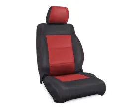PRP Seats Front Seat Covers Black with Red Stitching for Jeep Wrangler JK 2011-2012