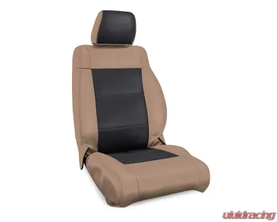 PRP Seats Front Seat Covers Tan and Black for Jeep Wrangler JK 2011-2012 B019-05 - B019-05