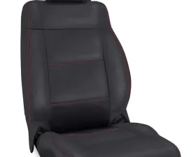 PRP Seats Front Seat Covers Black with Black Stitch for Jeep Wrangler JK 2013-2017