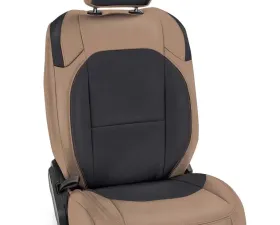 PRP Seats Front Seat Covers Tan and Black with Pocket for Jeep Wrangler JL 2 Door 2018-2020