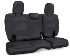PRP Seats Rear Bench Covers Black with Black Stitch for Jeep Wrangler JL 4 Door 2018-2020