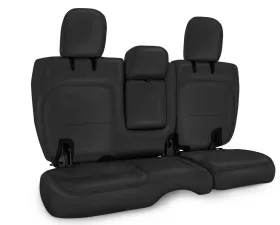 PRP Seats Rear Bench Covers Black with Black Stitch for Jeep Wrangler JL 4 Door 2018-2020