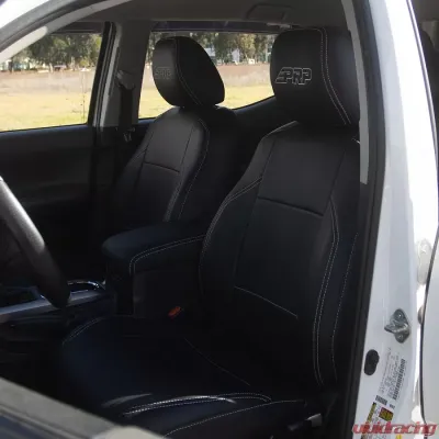 PRP Seats Front Seat Cover for Toyota Tacoma 2016+ - Durable Fabric, Black Color - B053