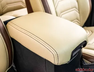 PRP Seats Center Console Cover for Toyota Tacoma 2016+ - Durable Black Fabric - B102