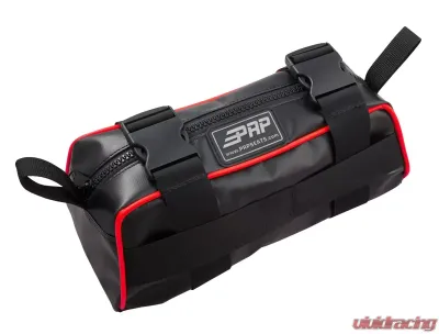 PRP Seats Baja Bag Black with Red Piping, Vinyl Coated Nylon, E10-L Fitment - E10-L