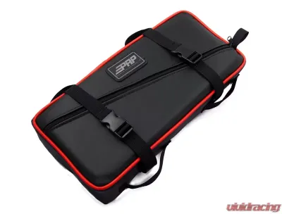 PRP Seats Low Profile Tool Bag Black with Red Piping Vinyl Coated Nylon E11-L - E11-L