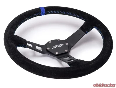 Deep Dish Suede Steering Wheel Blue PRP Seats - G121