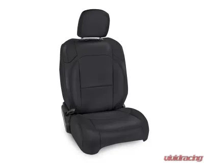 PRP Seats All Black Front Seat Covers Pair for Jeep Wrangler JL 4 Door | Gladiator JT 2018+ - B039-02