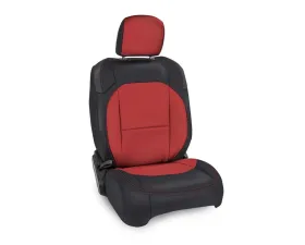 PRP Seats Black and Red Front Seat Covers Pair for Jeep Wrangler JL 4 Door Gladiator JT 2018+