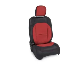 PRP Seats Front Seat Covers Black and Red w/ Molle for Jeep Wrangler JL 4 Door 2018-2020
