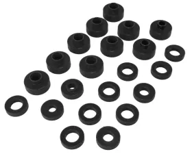 Rugged Ridge Body Mount Kit, Black; 76-79 Jeep CJ5/CJ7 Jeep 1976-1979