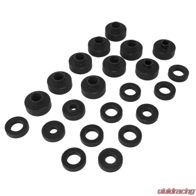 Rugged Ridge Body Mount Kit, Black; 76-79 Jeep CJ5/CJ7 Jeep 1976-1979 - 1-102BL