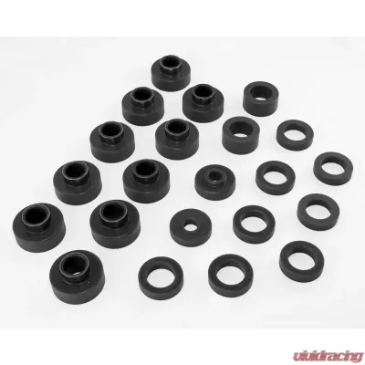 Rugged Ridge Body Mount Kit, Black; 80-86 Jeep CJ5/CJ7 Jeep - 1-103BL