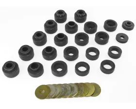 Rugged Ridge Body Mount Kit, Black; Jeep Wrangler YJ 1987-1995