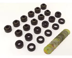 Rugged Ridge Body Mount Kit, Black; 97-03 Jeep Wrangler TJ Jeep Wrangler 1997-2003