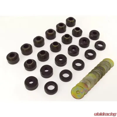 Rugged Ridge Body Mount Kit, Black; 97-03 Jeep Wrangler TJ Jeep Wrangler 1997-2003 - 1-107BL