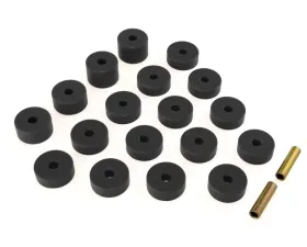 Rugged Ridge Body Mount Kit, Black; 74-75 Jeep CJ5 Jeep CJ-5 1974-1975