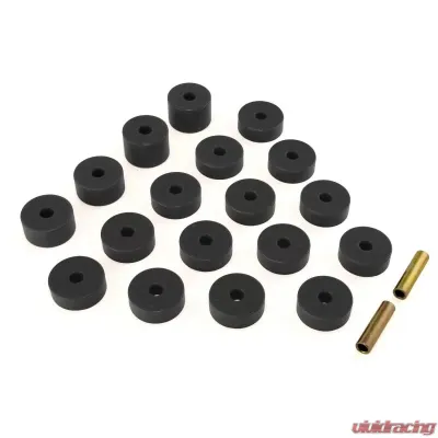Rugged Ridge Body Mount Kit, Black; 74-75 Jeep CJ5 Jeep CJ-5 1974-1975 - 1-109BL