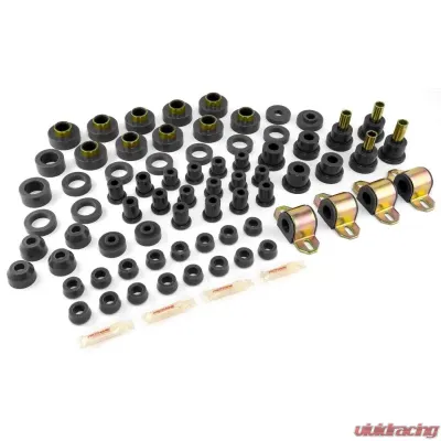 Rugged Ridge This black polyurethane bushing kit from Prothane fits 80-86 Jeep CJ models. Jeep - 1-2003BL