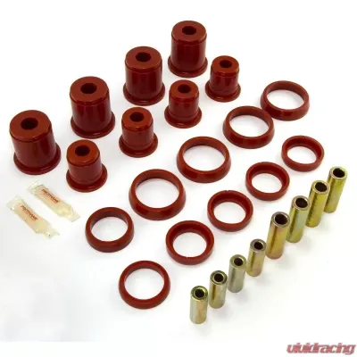 Rugged Ridge Suspension Control Arm Bushing Kit, Front, Red; Jeep Wrangler TJ 1997-2006 - 1-204