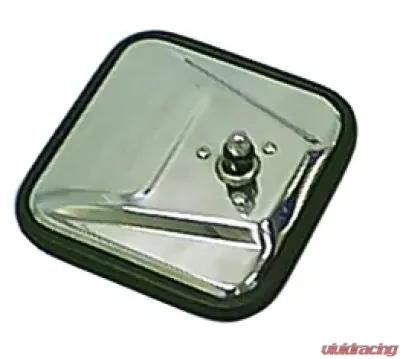 Rugged Ridge Door Mirror Head, Left, CJ-Style, Stainless Steel; 55-86 Jeep CJ Jeep - 11006.01