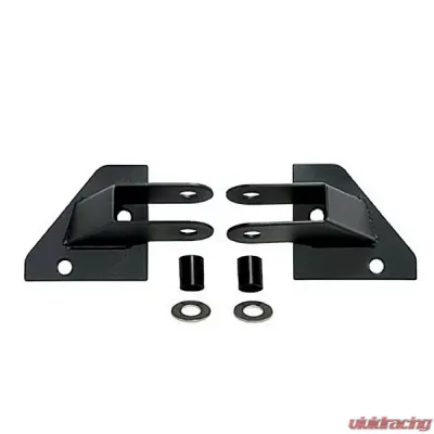 Rugged Ridge Mirror Relocation Bracket Kit, Black; Jeep Wrangler YJ 1987-1995 - 11025.01
