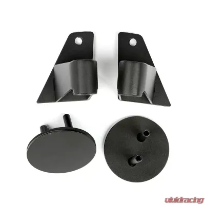 Rugged Ridge Mirror Relocation Bracket Kit, Textured Black; Jeep Wrangler JK 2007-2018 - 11025.07