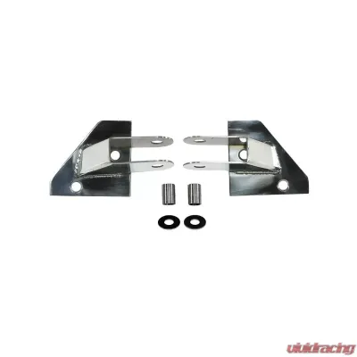 Rugged Ridge Mirror Relocation Bracket Kit, Stainless Steel; Jeep Wrangler YJ 1987-1995 - 11026.01