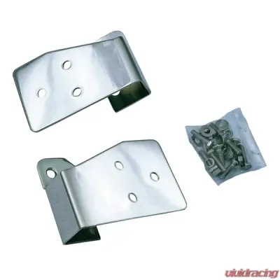 Rugged Ridge Mirror Relocation Bracket Kit, Stainless Steel; 03-06 Wrangler TJ/LJ Jeep Wrangler 2003-2006 - 11026.03