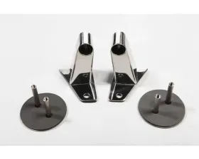 Rugged Ridge Mirror Relocation Bracket Kit, Stainless Steel; Jeep Wrangler JK 2007-2018