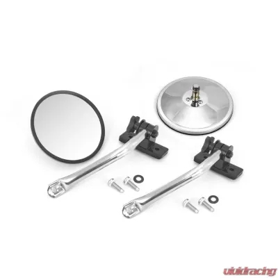 Rugged Ridge Quick Release Mirror Relocation Kit, Stainless; 97-18 Jeep Wrangler Jeep Wrangler 1997-2018 - 11026.11