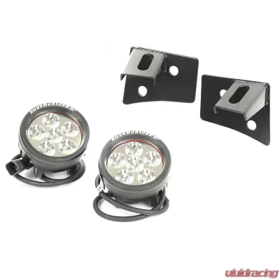 Rugged Ridge Light Kit, Windshield Mounted, Round, Black; 07-18 Wrangler JK Jeep Wrangler 2007-2018 - 11027.11