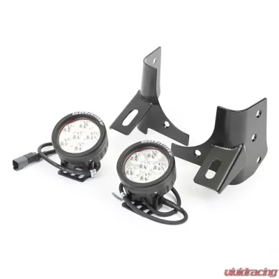 Rugged Ridge Light Kit, Windshield Mounted, Round, Black; 97-06 Wrangler TJ Jeep Wrangler 1997-2006 - 11027.13