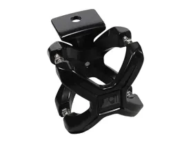 This black X-clamp from Rugged Ridge fits all 2.25-3 inch round bars.