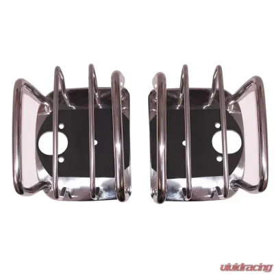 Rugged Ridge Euro Guard Kit, Tail Light, Stainless Steel; 76-06 Jeep CJ/Wrangler Jeep - 11103.02