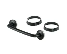 This black windshield tie down kit from Rugged Ridge fits 97-06 Jeep Wrangler. Jeep Wrangler 1997-2006
