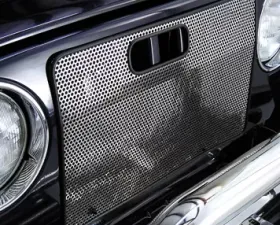 Rugged Ridge Grille Screen, Stainless Steel; Jeep Wrangler TJ 1997-2006