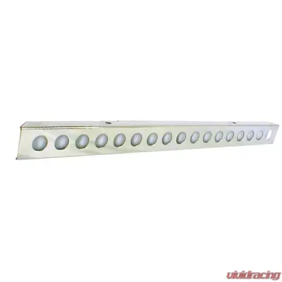 Rugged Ridge Bumper, Front, With Holes, Stainless Steel; 55-86 Jeep CJ Jeep - 11107.01