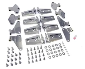 Rugged Ridge Door Hinge Kit, Stainless Steel; 07-18 Jeep Wrangler JKU Jeep Wrangler 2007-2018