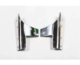 Rugged Ridge Windshield Hinge Kit, Stainless Steel; Jeep Wrangler JK 2007-2018