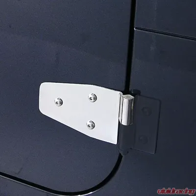 Rugged Ridge Door Hinge Kit, Stainless Steel; 87-06 Jeep Wrangler YJ/TJ Jeep Wrangler - 11113.02