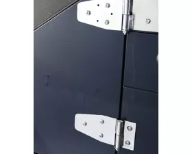 Rugged Ridge Door Hinge Kit, Stainless Steel; 94-95 Jeep Wrangler YJ Jeep Wrangler 1994-1995