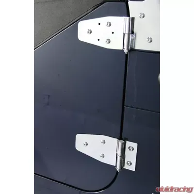 Rugged Ridge Door Hinge Kit, Stainless Steel; 94-95 Jeep Wrangler YJ Jeep Wrangler 1994-1995 - 11113.03