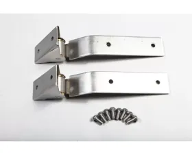 Rugged Ridge Tailgate Hinge Kit, Stainless Steel; Jeep Wrangler YJ 1987-1995