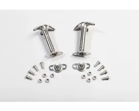 Rugged Ridge Hood Catch Kit, Stainless Steel; 41-95 Jeep CJ/Wrangler YJ Jeep