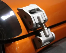 Rugged Ridge Hood Catch Kit, Silver; Jeep Wrangler JK 2007-2018